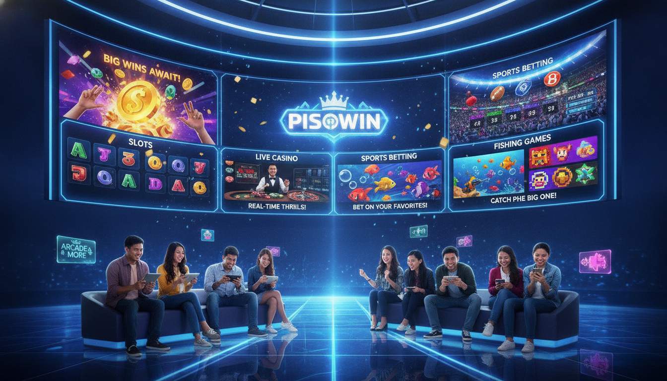 Explore Game Categories Image showcasing various game categories available at PISOWIN