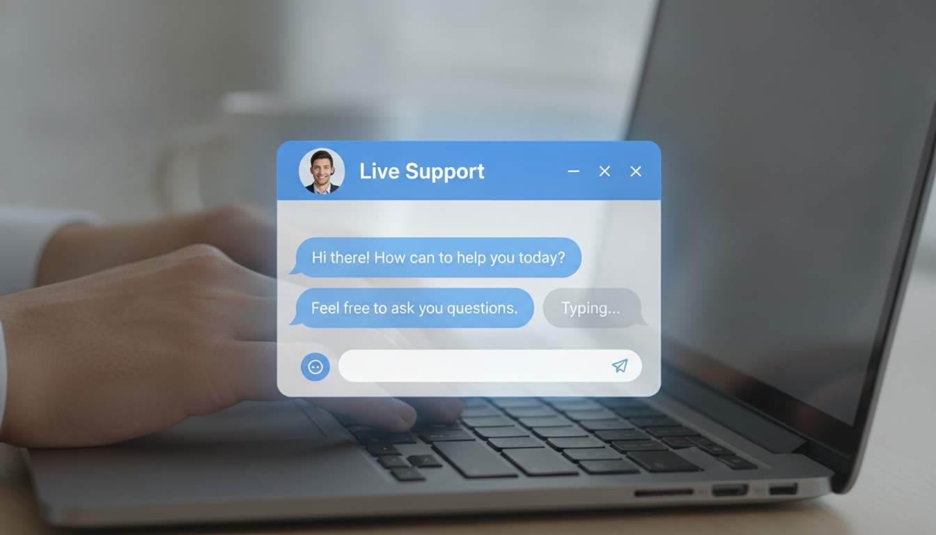 Live Chat Feature Live chat feature