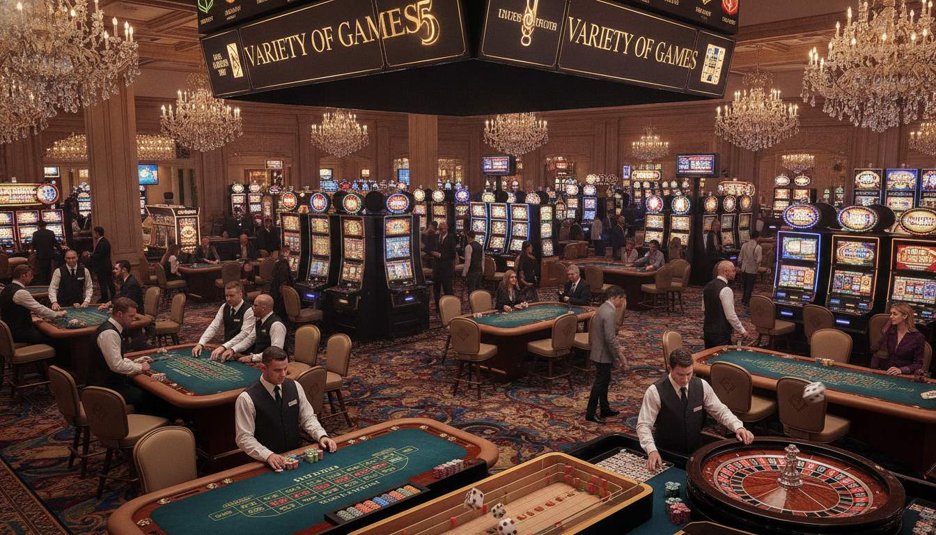 Variety of Games Variety of casino games